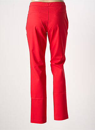 Pantalon chino tissage popeline taille normale rouge WALTRON femme
