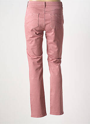 Pantalon slim tissage popeline taille normale rose GUY DUBOUIS femme