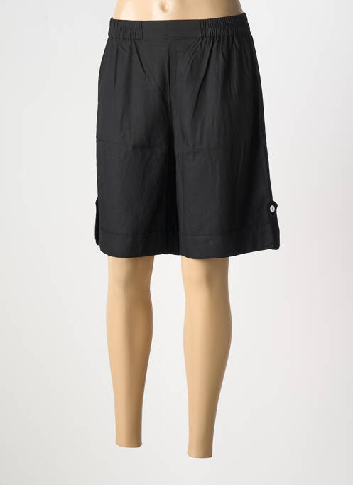 Bermuda taille élastique taille normale noir C. BY BEA femme