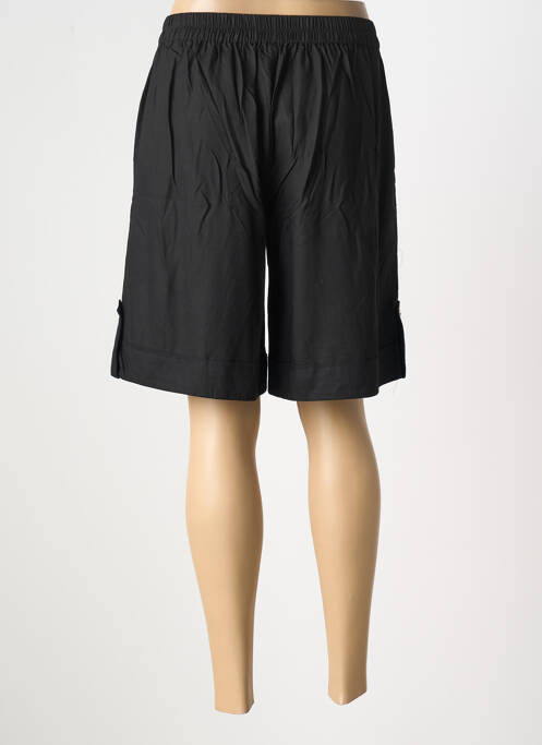 Bermuda taille élastique taille normale noir C. BY BEA femme