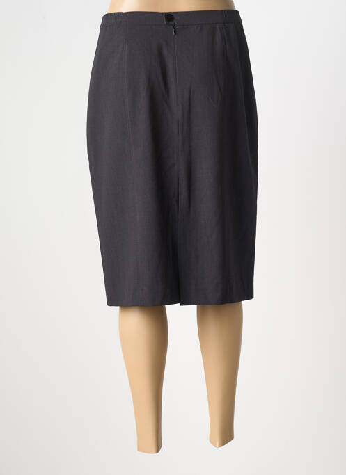 Jupe mi-longue taille à pinces gris PIER BÉ femme