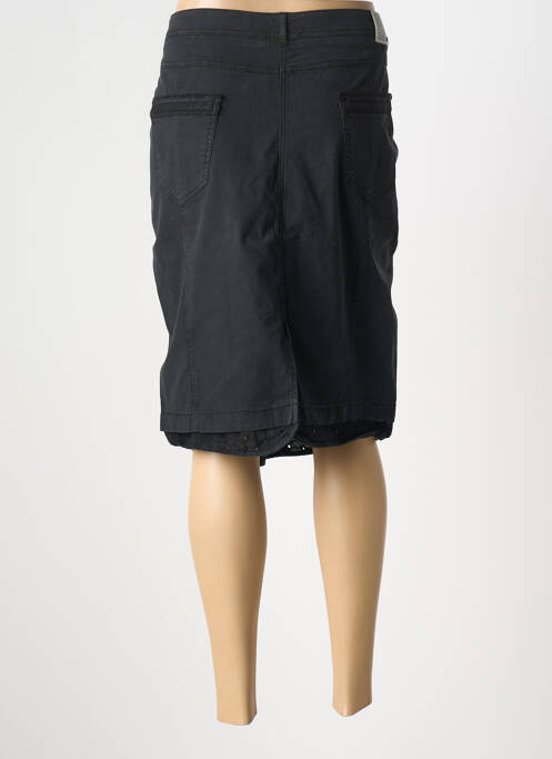 Jupe mi-longue coupe droite noir JOCAVI femme