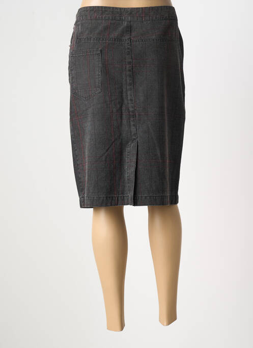 Jupe mi-longue coupe droite gris JOCAVI femme