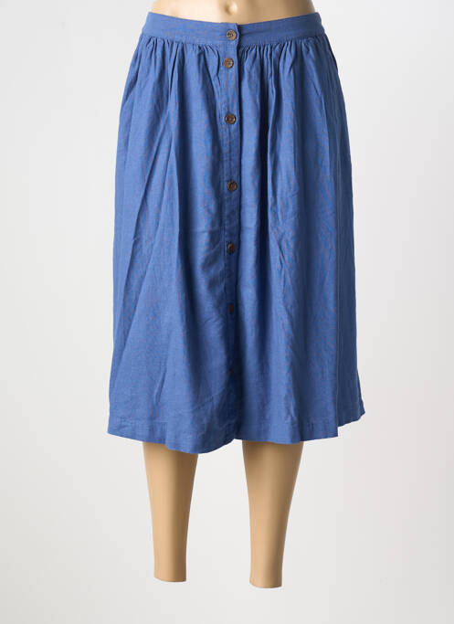 Jupe mi-longue bleu JENSEN pour femme