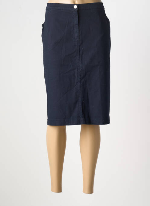 Jupe mi-longue bleu MAURICE ABOT pour femme