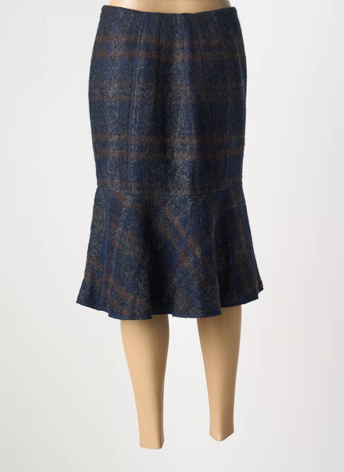 Jupe mi-longue bleu OLSEN pour femme