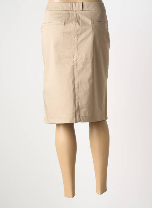 Jupe mi-longue marron OLSEN pour femme