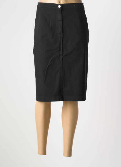 Jupe mi-longue noir MAURICE ABOT pour femme