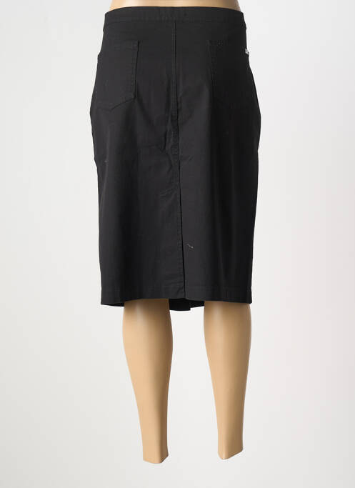 Jupe mi-longue noir MAURICE ABOT pour femme