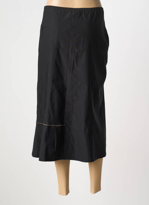Jupe mi-longue noir PAUSE CAFE pour femme