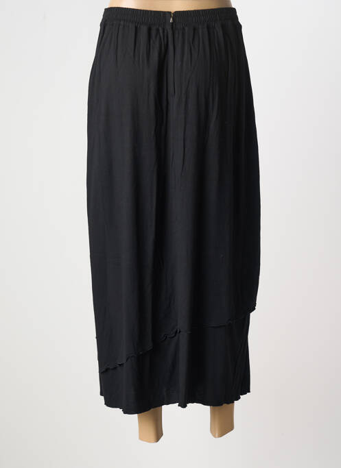 Jupe mi-longue noir TANAWA pour femme