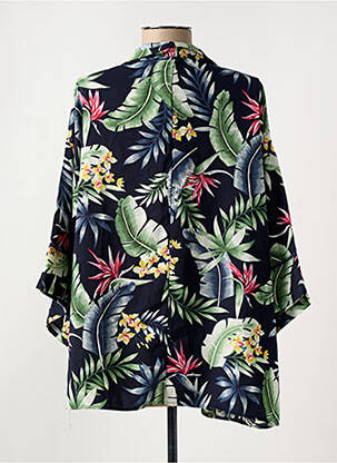 Veste kimono col v bleu SMASHED LEMON femme