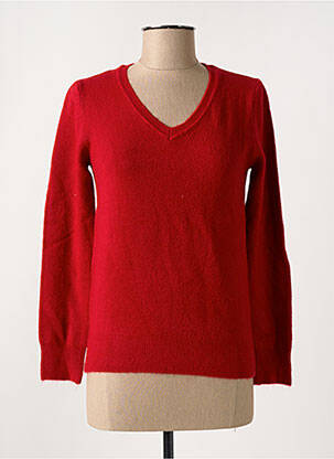 Pull stretch manches longues rouge X-MAX femme