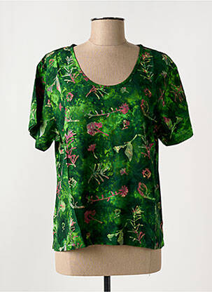 Top manches courtes manches courtes vert C. BY BEA femme