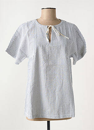 Blouse manches courtes manches courtes gris BATELA femme