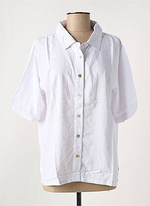 Chemisier manches courtes manches courtes blanc C. BY BEA femme