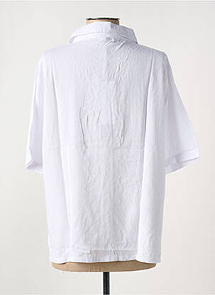 Chemisier manches courtes manches courtes blanc C. BY BEA femme