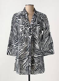 Tunique manches longues col chemisier noir OLSEN femme