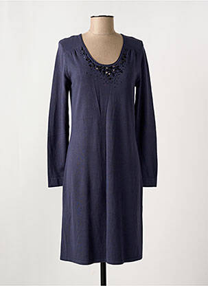 Robe mi-longue manches longues manches longues bleu OLSEN femme