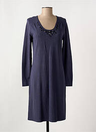 Robe mi-longue manches longues manches longues bleu OLSEN femme