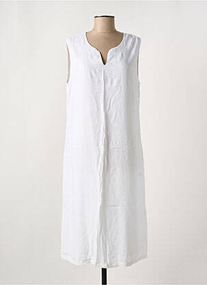Robe mi-longue sans manche sans manche blanc C. BY BEA femme