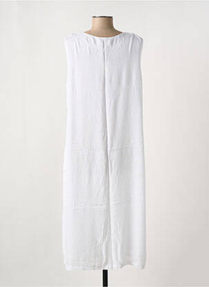 Robe mi-longue sans manche sans manche blanc C. BY BEA femme