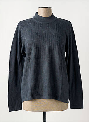 Pull coupe droite manches longues vert ELLEMME femme