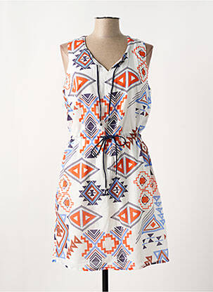 Robe mi-longue sans manche sans manche blanc MERI & ESCA femme