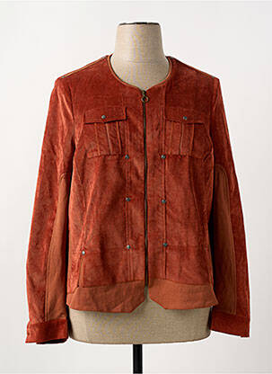 Veste casual poches orange MERI & ESCA femme