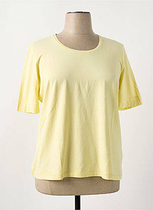 T-shirt coupe droite manches courtes jaune OLSEN femme