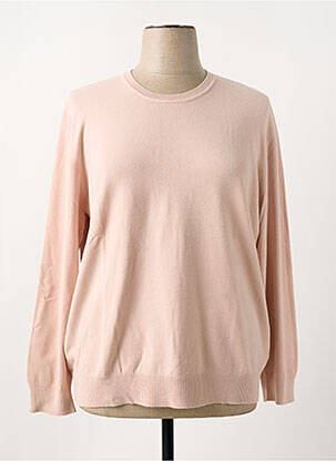 Pull stretch manches longues rose MARINELLO femme