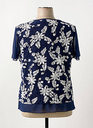 Top stretch manches courtes bleu ONCALA femme