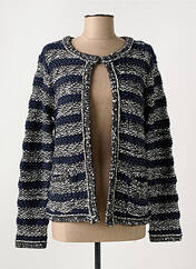 Gilet manches longues bleu LOU LOU BY NALO pour femme seconde vue