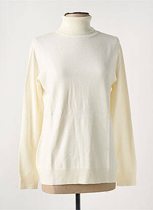 Pull col roulé beige TRIPODE pour femme