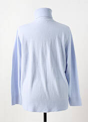 Pull col roulé bleu CASHMERE FEELING pour femme seconde vue