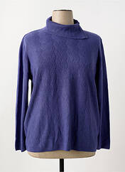 Pull col roulé bleu CASHMERE FEELING pour femme seconde vue