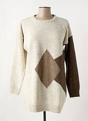 Pull tunique beige OMC pour femme seconde vue
