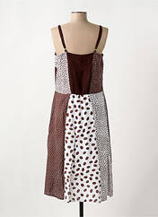 Robe longue marron CLODINE pour femme seconde vue