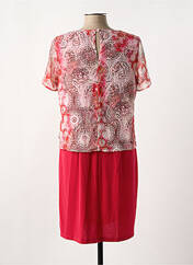 Robe mi-longue rouge GUY DUBOUIS pour femme seconde vue