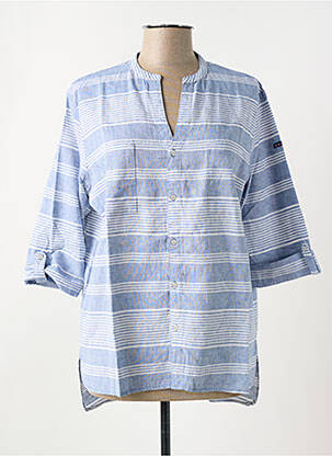 Tunique manches longues bleu BATELA pour femme