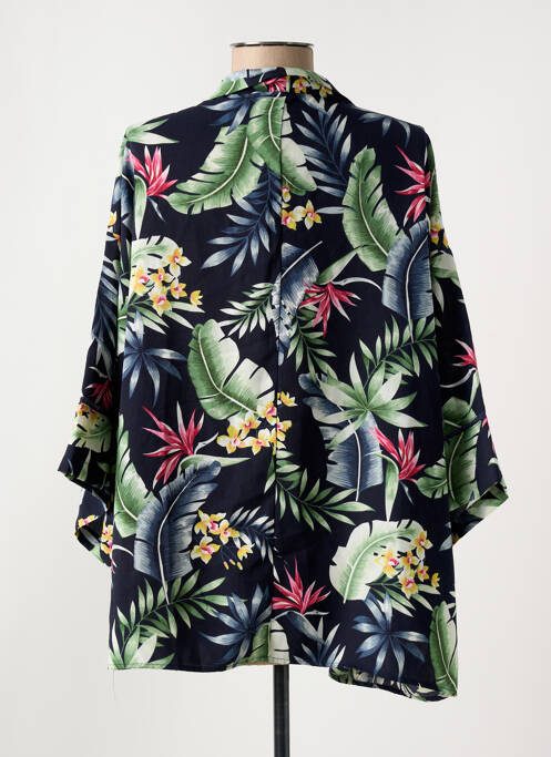 Veste kimono col v bleu SMASHED LEMON femme