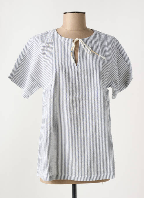 Blouse manches courtes manches courtes gris BATELA femme