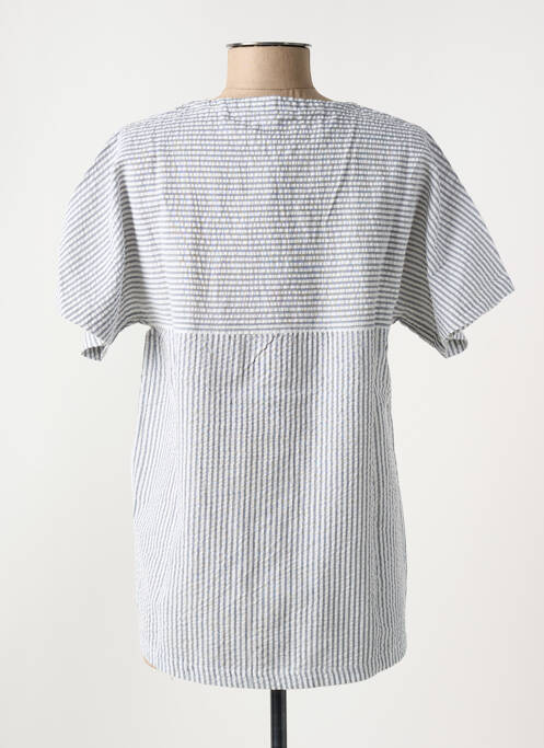 Blouse manches courtes manches courtes gris BATELA femme