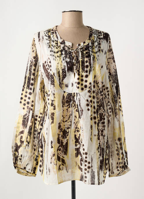 Blouse manches longues manches longues jaune OLSEN femme