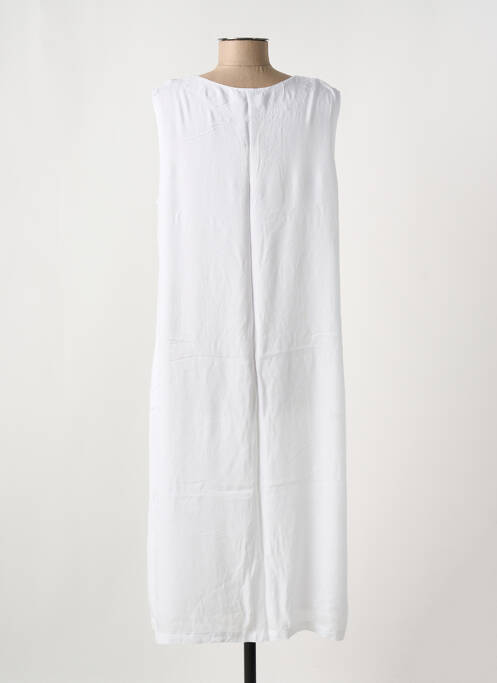Robe mi-longue sans manche sans manche blanc C. BY BEA femme