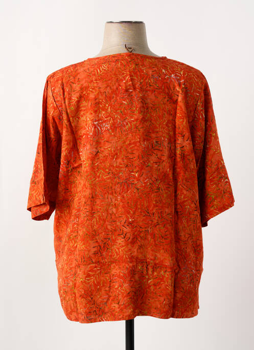 Blouse imprimé fantaisie manches 3/4 orange C. BY BEA femme