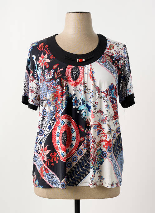 T-shirt stretch manches courtes noir ONCALA femme