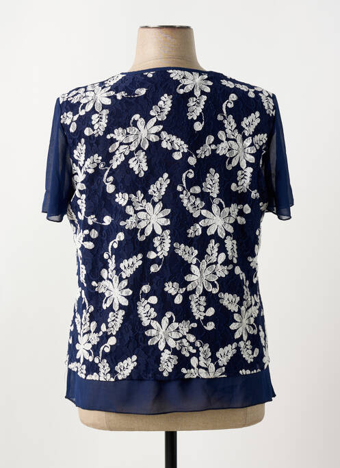 Top stretch manches courtes bleu ONCALA femme