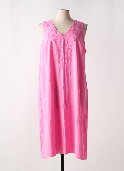 Robe mi-longue sans manche sans manche rose C. BY BEA femme