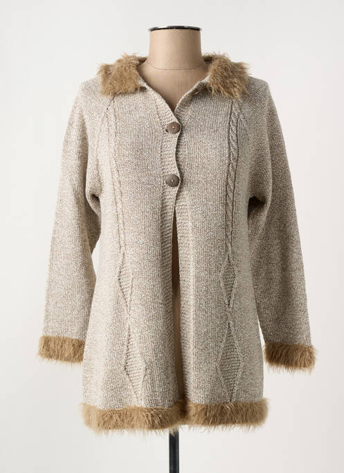 Gilet manches longues marron OMC femme